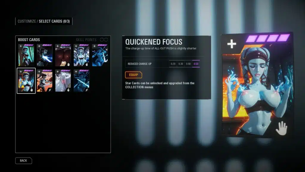 Quickened Focus custom Aayla Secura star card artwork mod Battlefront II