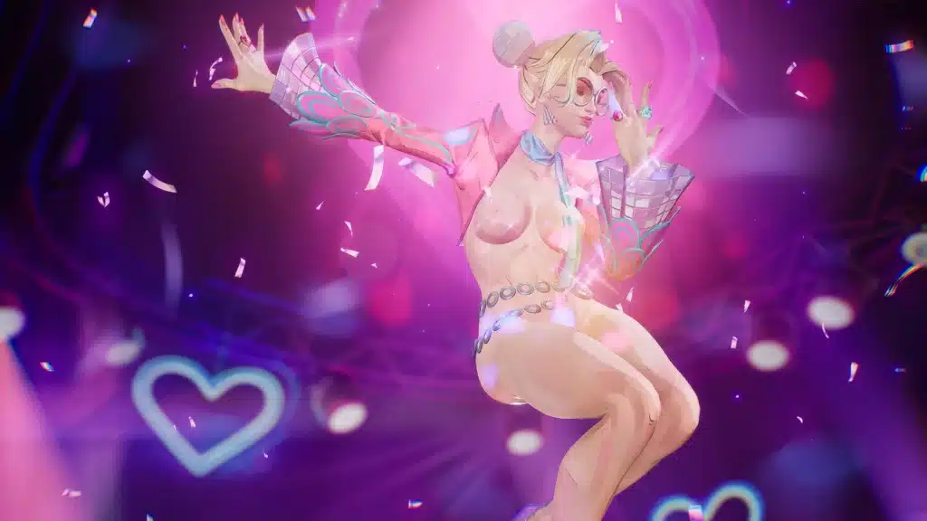 Invisible Woman Prism Parade nude mod dance pose Marvel Rivals