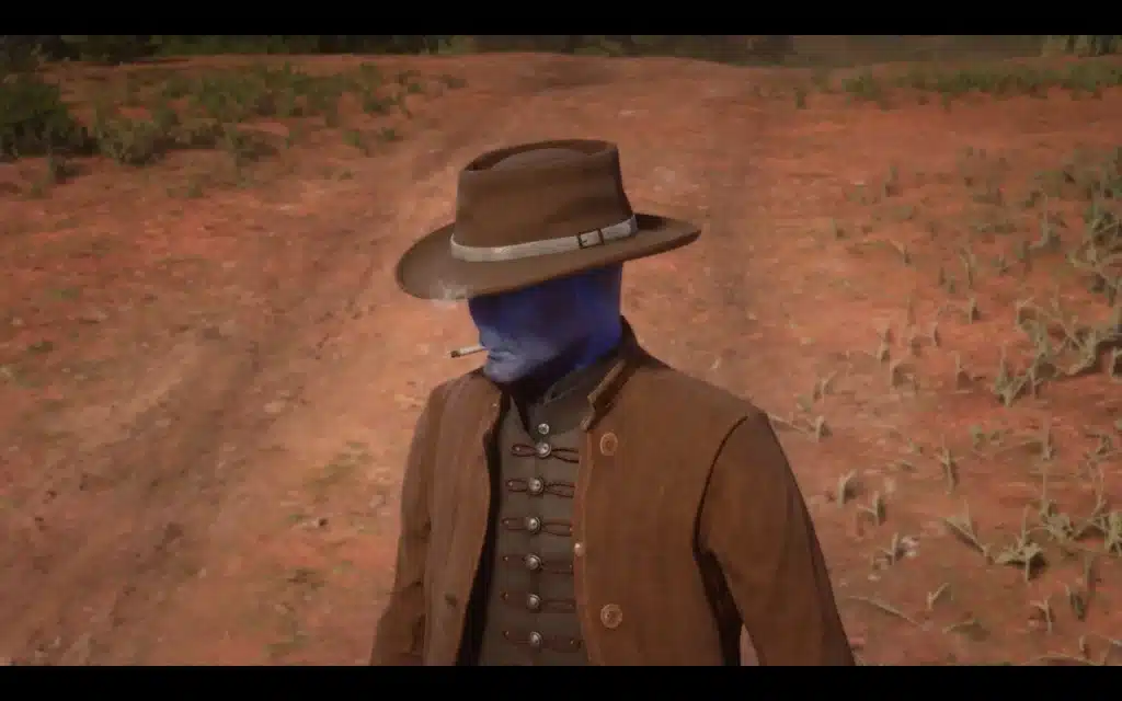 Cad Bane character model close-up in Red Dead Redemption 2 mod