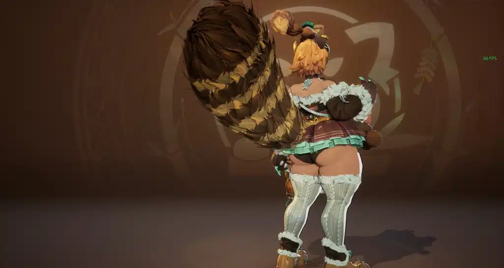 Squirrel Girl Red Panda skin mod back view Marvel Rivals NSFW mod