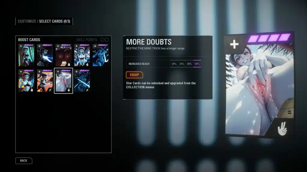 More Doubts star card custom Aayla Secura artwork mod Star Wars Battlefront II