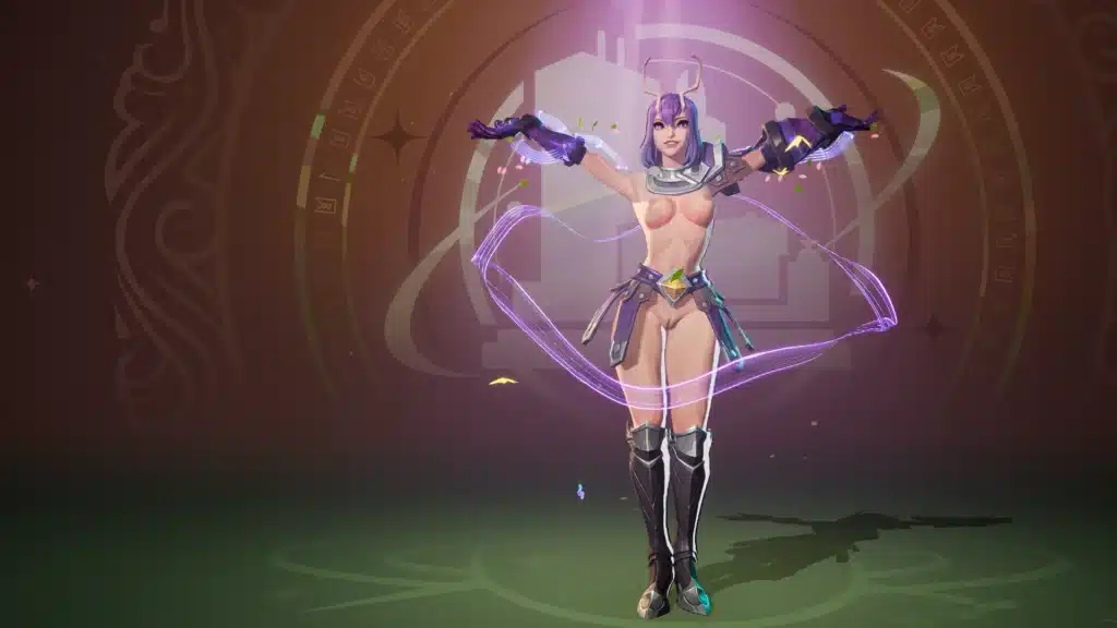 Mantis undressed mod ability animation in Marvel Rivals