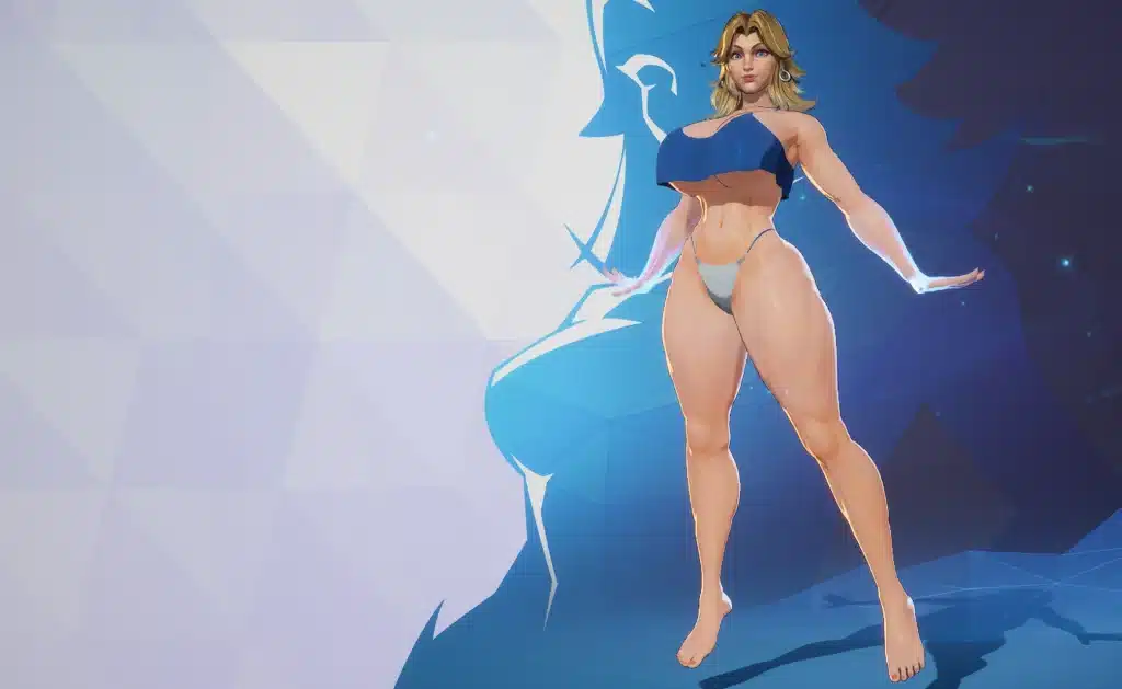 Invisible Woman Undressed mod full body standing Marvel Rivals NSFW