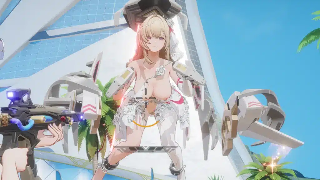 Marian Aquila Purelove mod combat gameplay front view