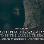 Dark hooded figure resembling Darth Plagueis hidden in shadows in The Acolyte