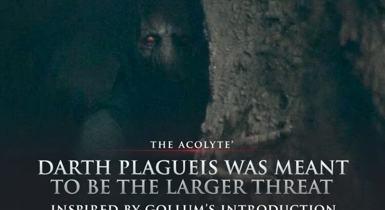 Dark hooded figure resembling Darth Plagueis hidden in shadows in The Acolyte