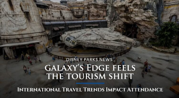 Millennium Falcon display at Star Wars Galaxy’s Edge in Disneyland theme park