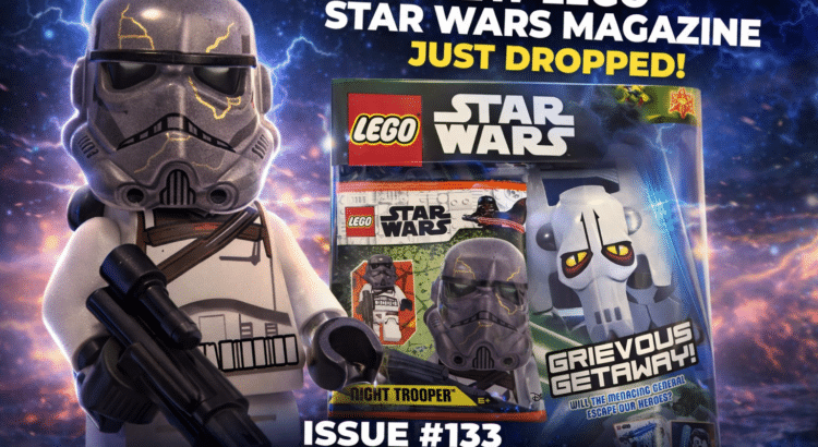 LEGO Star Wars Magazine issue 133 with Night Trooper minifigure promotional header
