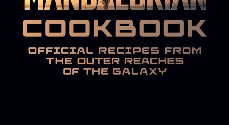 Cover of The Official Mandalorian Cookbook featuring Din Djarin silhouette