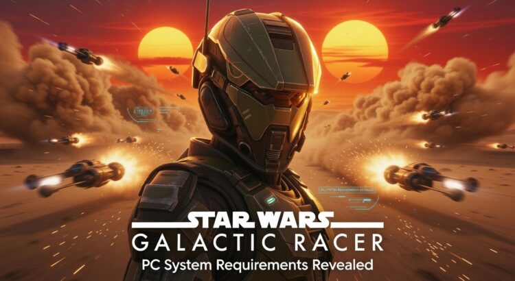 tar Wars Galactic Racer PC system requirements revealed with futuristic racer and desert speeder race