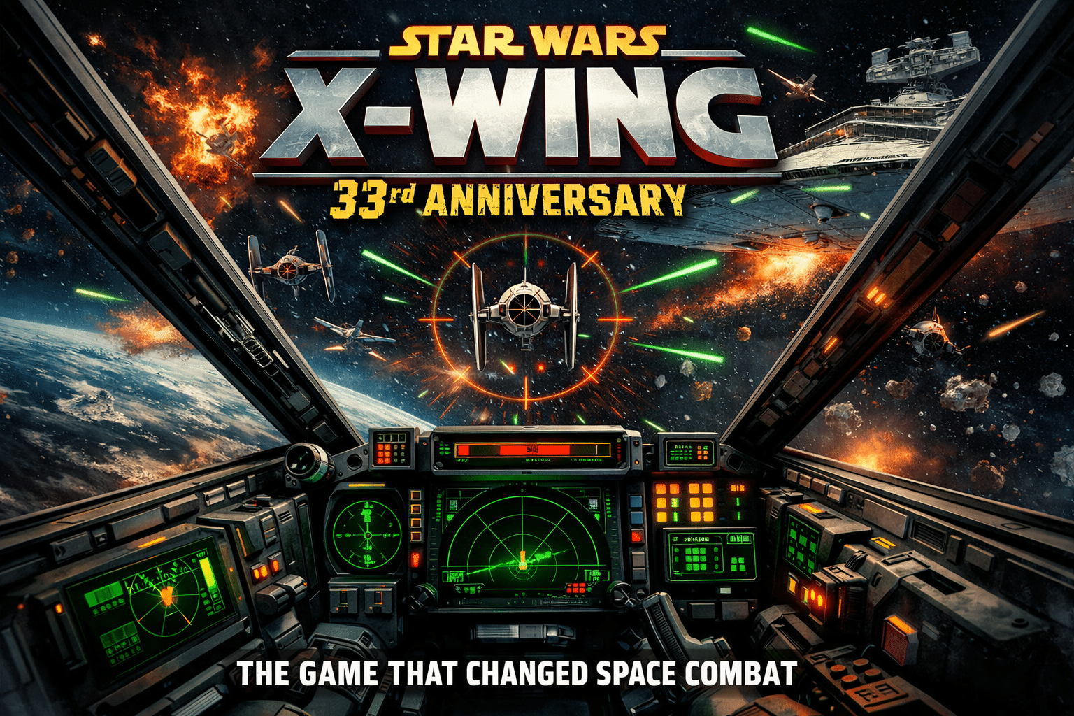 Star Wars X-Wing Turns 33 – The Game That Changed Space Combat