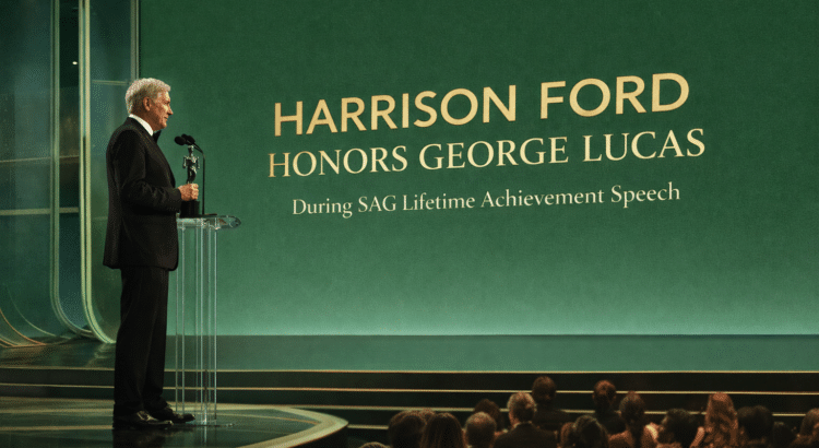 Harrison Ford SAG Lifetime Achievement Award speech honoring George Lucas