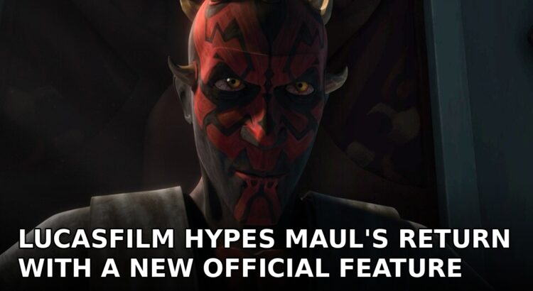 Darth Maul in a dark close-up header image about Lucasfilm revisiting his most devious moments ahead of Maul Shadow Lord