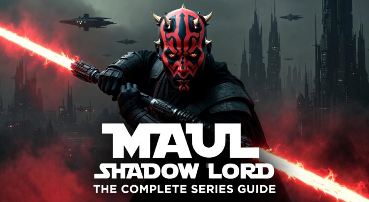 Darth Maul holding a double-bladed red lightsaber in the upcoming Star Wars animated series Maul Shadow Lord
