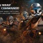 Star Wars Republic Commando 2005 header image showing Delta Squad clone commandos in battle with title overlay
