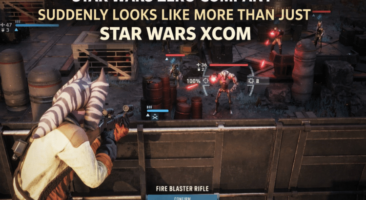 Star Wars Zero Company gameplay header image showing a Togruta character aiming from cover with overlaid article headline text
