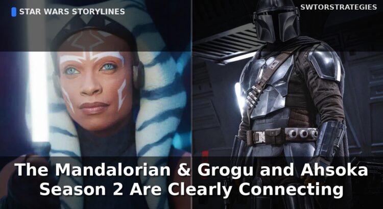 Ahsoka Tano and The Mandalorian promotional image