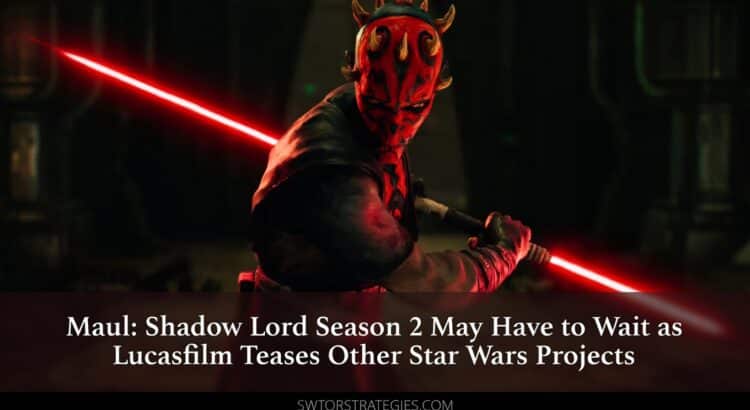 Darth Maul header image for an article about Maul Shadow Lord Season 2 and Lucasfilm’s other Star Wars projects