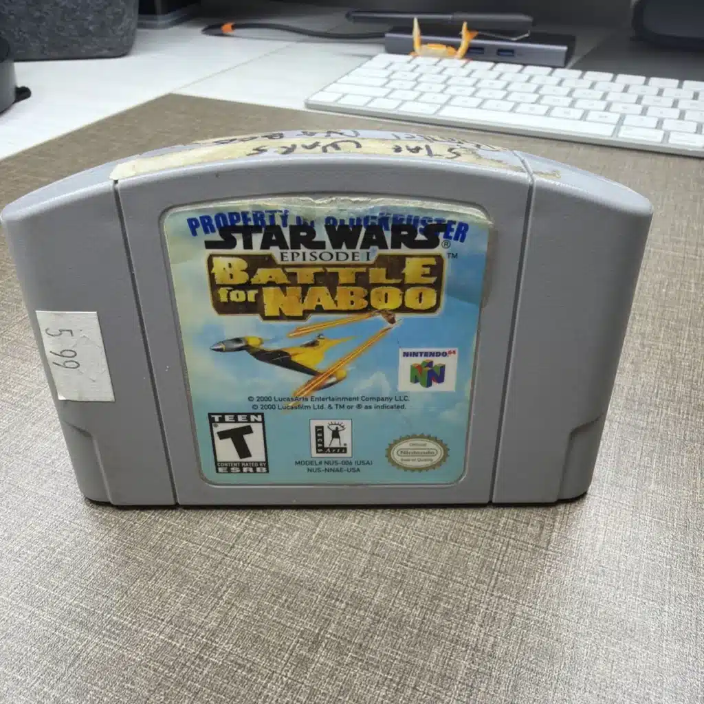 Star Wars Battle for Naboo Nintendo 64 cartridge