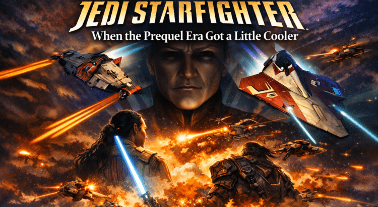 Star Wars Jedi Starfighter battle montage artwork