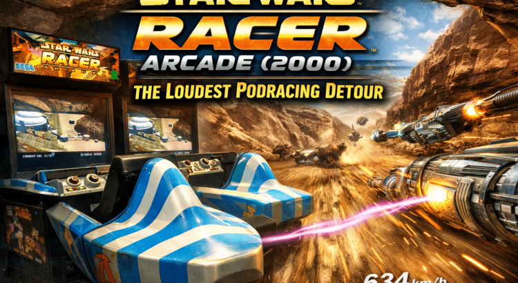 Star Wars Racer arcade pod racing scene