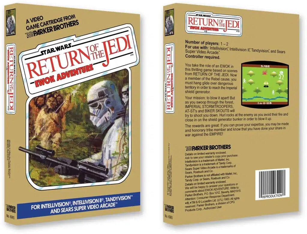 Return of the Jedi Ewok Adventure game box