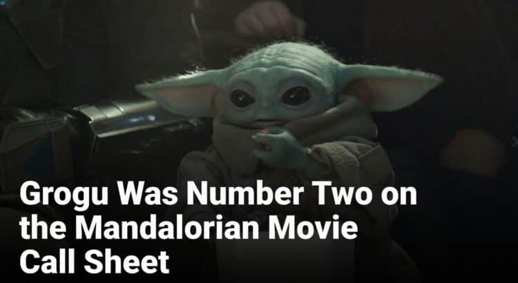 Grogu sits with a bowl of snacks in a still from The Mandalorian, tied to news that he was listed as number two on the call sheet for The Mandalorian and Grogu.