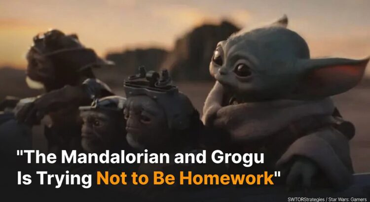 Grogu riding with small Anzellan characters in a desert vehicle scene, used as the header image for an article about The Mandalorian and Grogu as a more standalone movie.