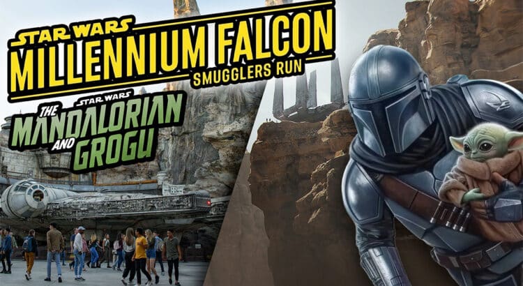 Millennium Falcon Smugglers Run Mandalorian and Grogu ride update header image