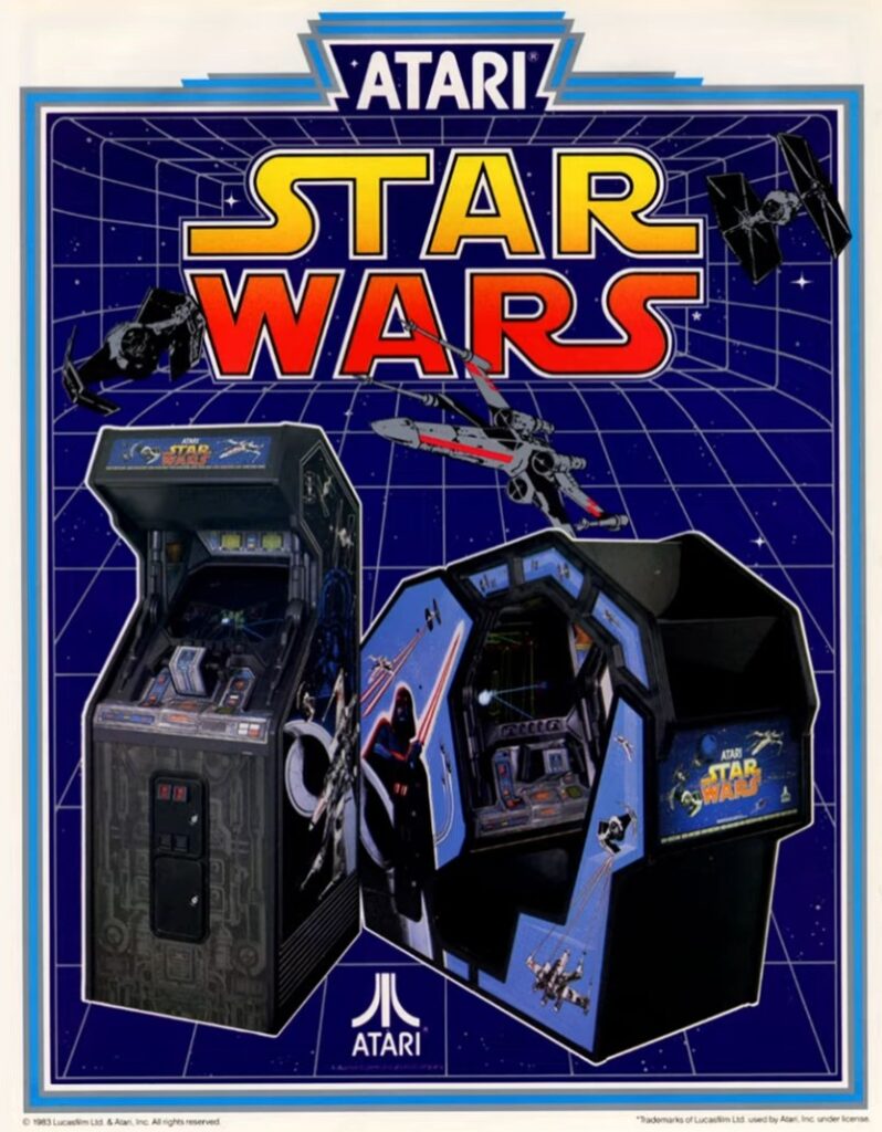 Atari Star Wars arcade cabinet promotional poster