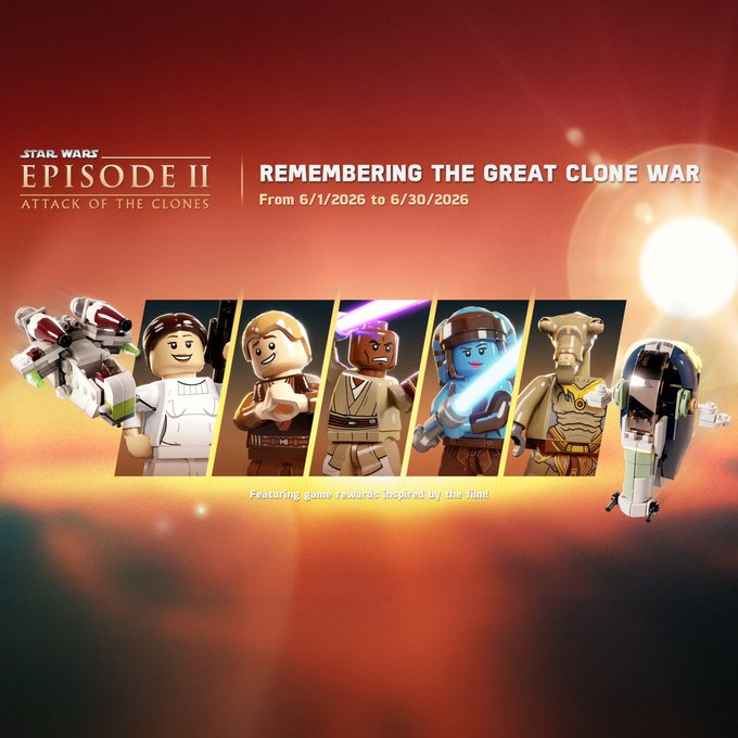 LEGO Star Wars Episode II promotional banner