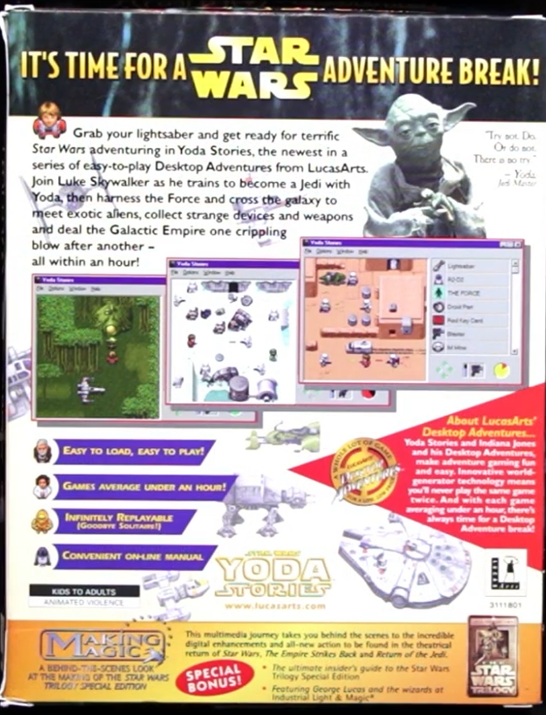 Star Wars Yoda Stories game promotional poster