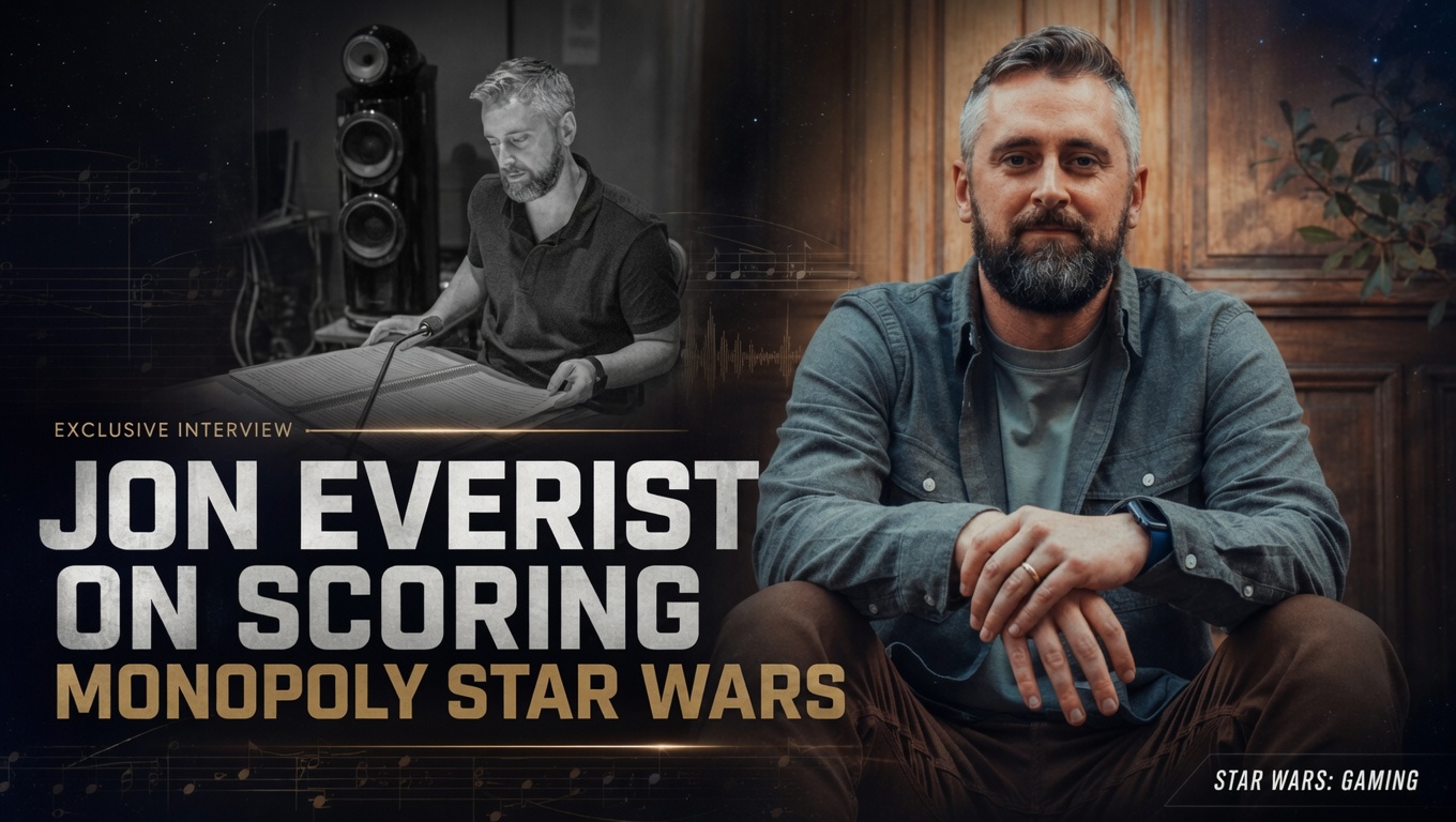 Jon Everist discusses scoring Monopoly Star Wars: Heroes VS Villains in an exclusive interview.