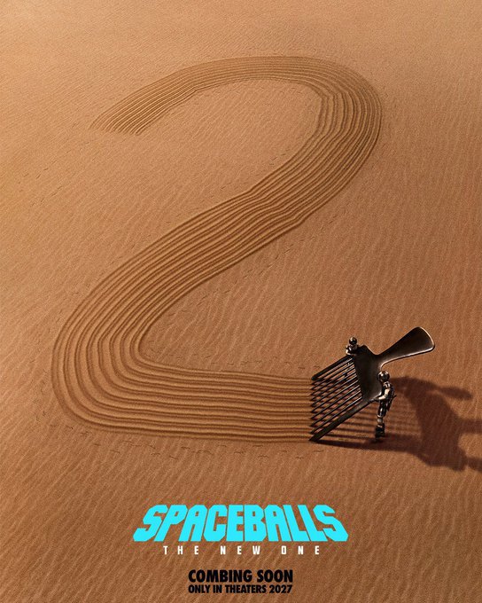 Spaceballs 2 The New One poster parodying Star Wars sequels, The Rise of Skywalker, and The Mandalorian and Grogu