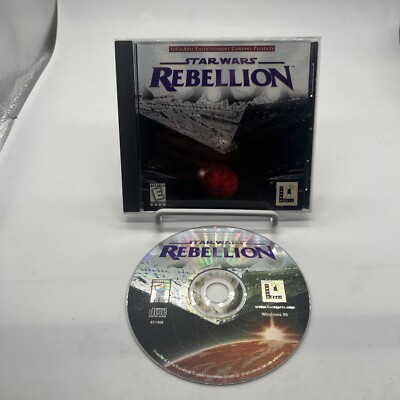 Star Wars Rebellion PC game case and disc